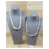 Three Multicolor Heishi Necklaces