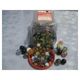 Vtg Assorted Vtg Large & Small Marbles Approx.4lbs