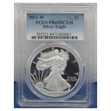 Silver 2011-W Silver Eagle $1 PCGS Graded
