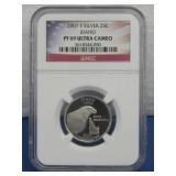 Silver 2007-S 25ï¿½ Idaho NGC Graded