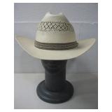 Vtg Stetson Stallion Straw Cowboy Western Hat See