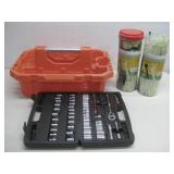 Utility Caddy W/Socket Set & Zip Ties