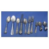 One Sterling Silver 41.4 Grams W/ Vtg Silverware