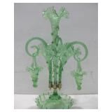 Victorian Uranium Green Glass Epergne See Info