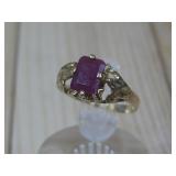 10K Gold Ruby Tested Hallmarked 1.9g T.W