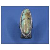 Vtg S.S. Native American Turq Ring 14.54GMS TW