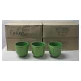 Twenty-Four New Pennington Glazed Herringbone Pots