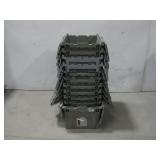 Eleven Plastic Flip Top Bins/Totes