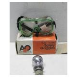 American Optical Safety Goggles & 1 7/8' Ball See