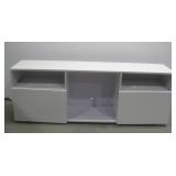 Entertainment Center W/Glass Shelves