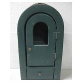 Vtg Mail Box Style Wood Storage Cabinet See Info