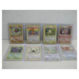 Eight Vtg Pokemon Cards