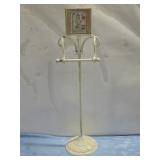 Vtg Metal Decorative Toilet Paper Holder 26.75'
