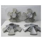 Four Vtg Ford Hub Caps See Info