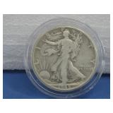 Silver 1945 Walking Liberty Half Dollar