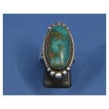 Sterling Silver Stone Ring Hallmarked