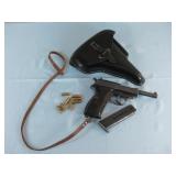WWII German 1943 Walther P38 Pistol & Holster See