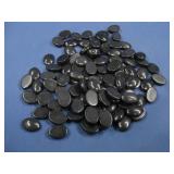 One Hundred Black Onyx Cabochons 10x14mm