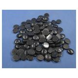 One Hundred Black Onyx Cabochons 10x12mm