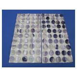 One Hundred Fluorite Cabochons 8x10mm