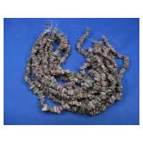Ten Unakite Jasper Chip Bead Strands 15' Each