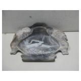 Vtg Incolay Stone Valet Tray W/Carved Deer See