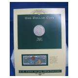 1921 Morgan Silver Dollar & 10 Cent Banking See