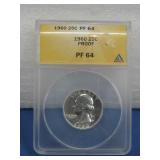 Silver 1960 25ï¿½ ANACS Graded