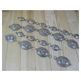 Western Nickel Silver Concho Link Belt See Info