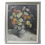 MCM Joseph Duv Oil Painting On Canvas Signed See