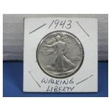 1943 90% Silver Walking Liberty Half Dollar