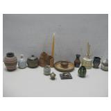 Assorted Handpainted Pottery Vases Various See