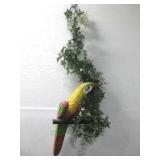Handmade Hanging Parrot Wooden Garden Look See