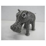 Recycled Metal Shaving Hippo