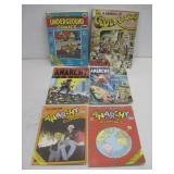 Two Vtg Underground Comic Books & 1978-1987 See
