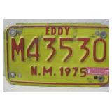New Mexico Motorcycle License Plate 'Eddy'