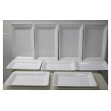 White Plastic Serving Platters Largest