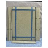 Vtg Stained Glass Window & Three Panels See Info