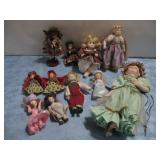 Eleven Assorted Porcelain & Collectible Dolls