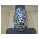 S.S. N/A Chief Head Chip Inlay Turq & Coral See