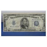 Miscut Error 1934-C Five Dollar Silver Certificate