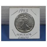 1943 90% Silver Walking Liberty Half Dollar
