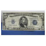 Miscut Error 1934-A Five Dollar Silver Certificate