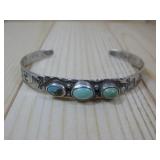 S.S. Tested RT.66 Whirling Log Turq Bracelet See;