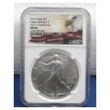 Fine Silver 1 Oz. Graded 2021 American See