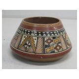 Handpainted Native American Pottery Dish 2.5' See