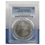Silver Morgan Dollar 1884-O  PCGS Graded
