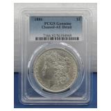 Silver Morgan Dollar 1886 PCGS Graded