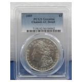 Silver Morgan Dollar 1885 PCGS Graded