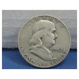 1952-D Franklin Half Dollar 90% Silver